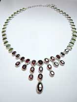 Garnet & Peridot Necklace Image