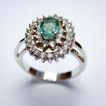 Emerald Cluster Ring Image