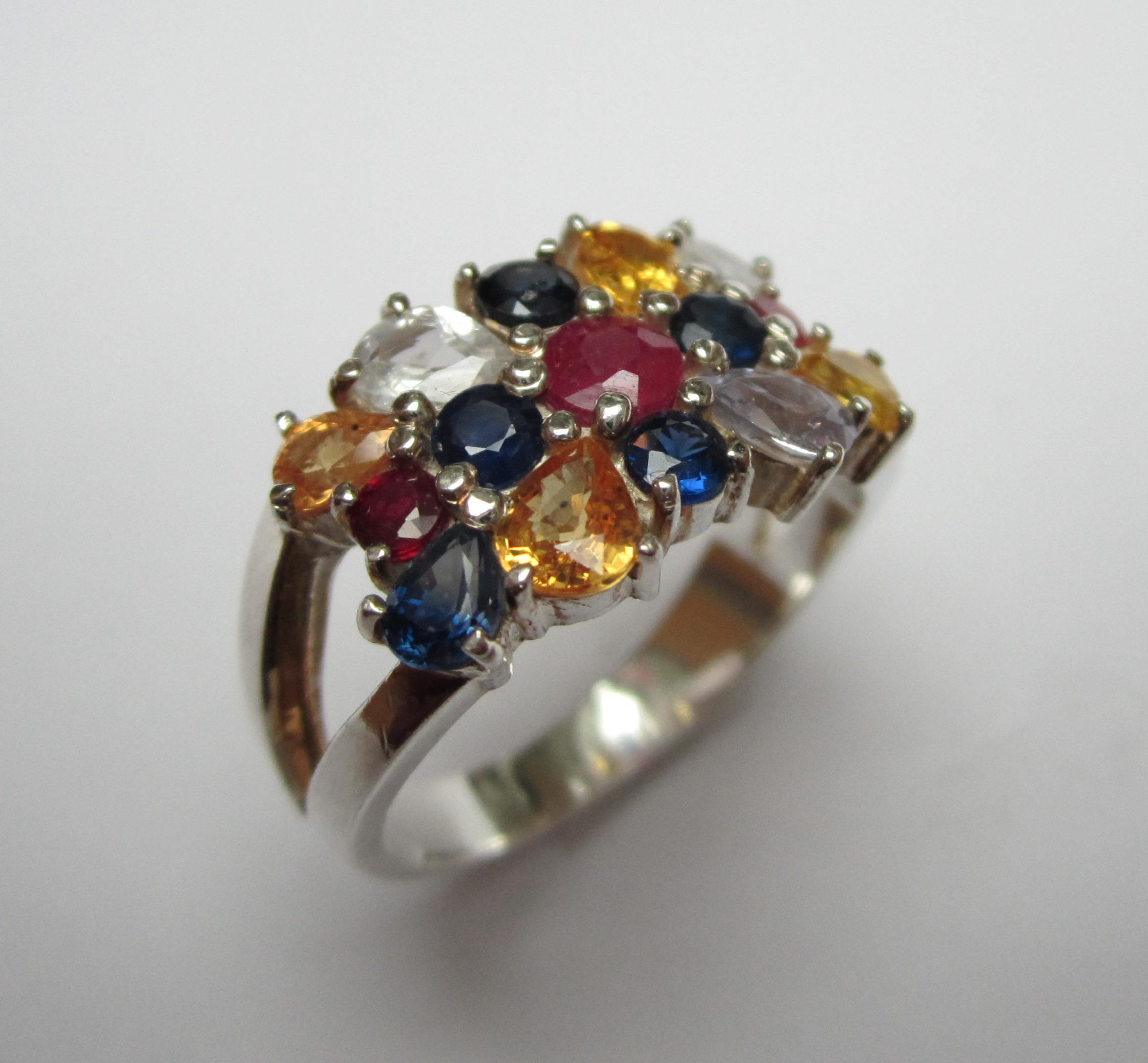 Multi Color Sapphire Ring Image
