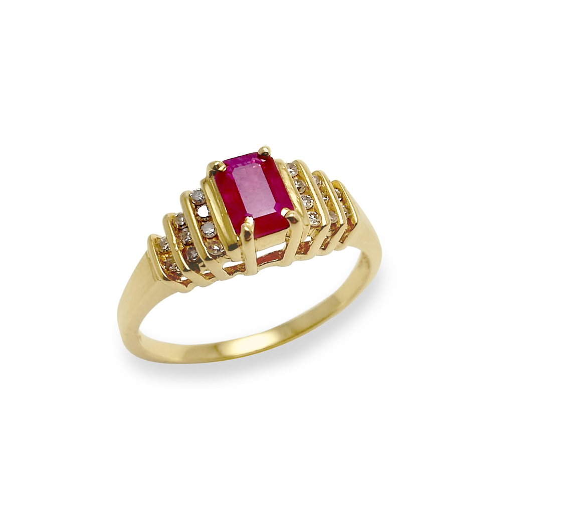 Ruby and Diamonds Vintage Ring Image
